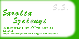 sarolta szelenyi business card